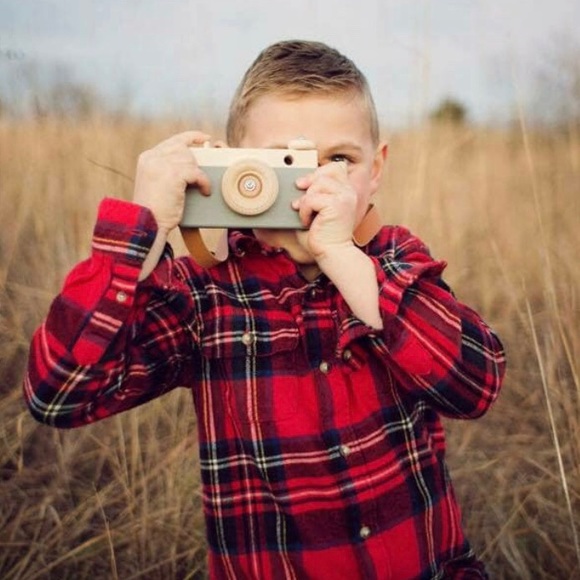 Boys tartan Plaid Old Navy button down! - Picture 2 of 6